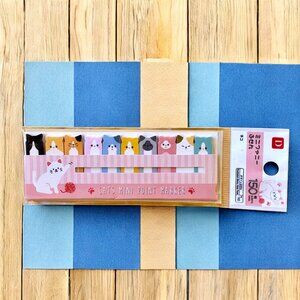 Cat Shape Sticky Note Flags Book Marker Memo from Japan 150 Sheets NEW